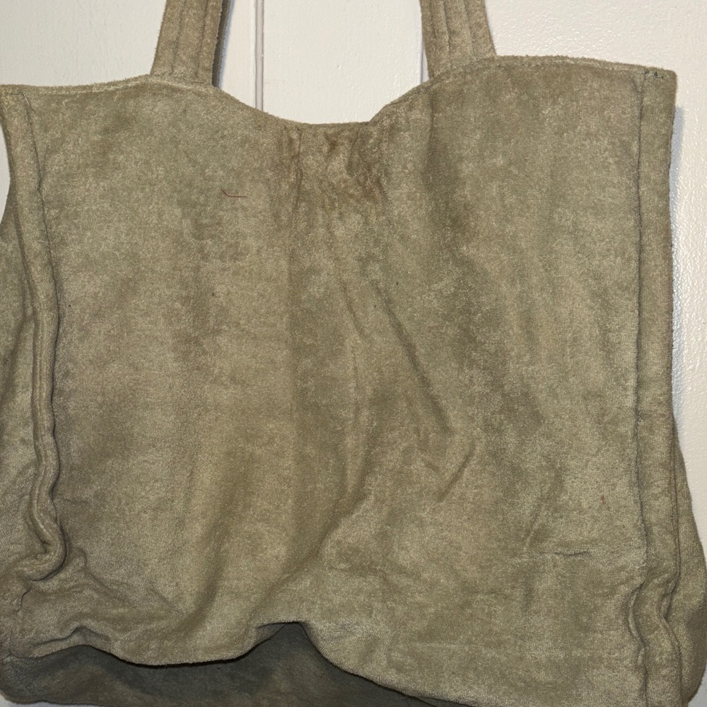 SHADE & SHORE light green towel fabric Tote Bag - Picture 5 of 10